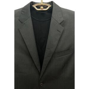VTG Piattelli REDA Men Blazer Barneys NY Made Italy Designer 44L 100% Wool Black